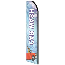 Rear view of banner
