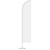 10' Double Sided Half Drop Banner w/ Premium Hardware & Cross Base