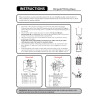 60' White Fiberglass Flagpole Internal Halyard - Hinged Base