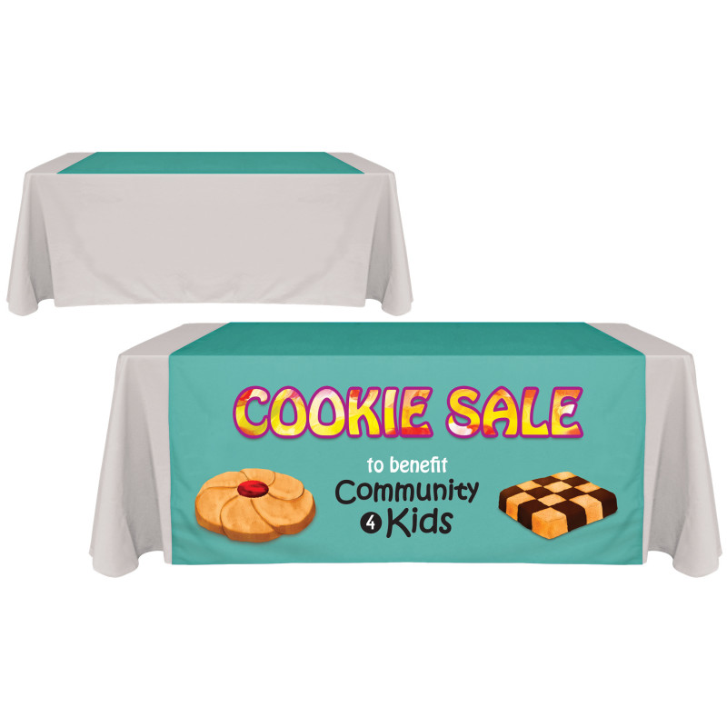 60" x 60" Knit Polyester Custom Table Runner