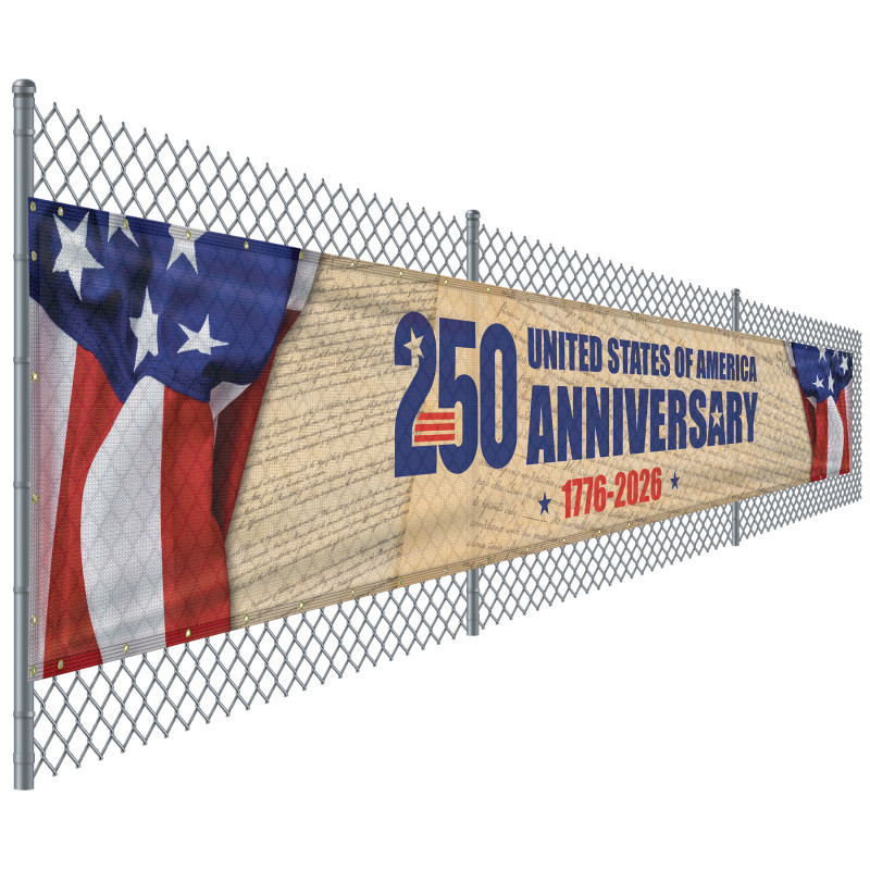 4' x 24' Premium Polyester Mesh Banner