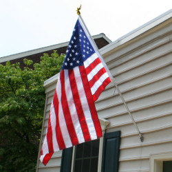6' Silver Aluminum Spinner Pole - Eagle Top