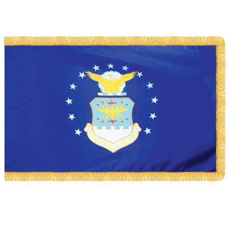 Air Force 3' x 5' Nylon with Pole Hem and Fringe