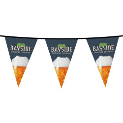 15' PVC Triangular Pennant Strings - HQ
