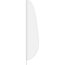 3' x 15' Custom Single Reverse Feather Flag