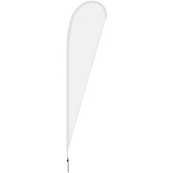 15' Double Sided Teardrop Banner w/Premium Hardware & Spike