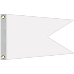 Single Reverse Knitted Polyester Swallowtail Boat Flag (16"x24")