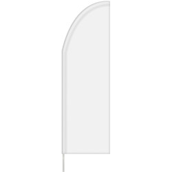 3' x 10' Custom Single Reverse Half Drop Flag