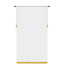 30" x 54" Podium Banner, Straight Cut/ with Fringe