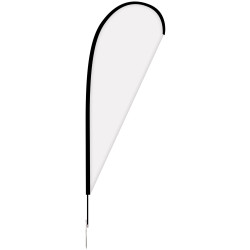 48 - Hour 8' Single Reverse Teardrop Banner w/Hardware Set