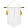 7" x 10" Podium Banner, V Cut/ No Fringe