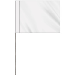 1-Color 2.5" x 3.5" Custom Vinyl Marking Flag with 11.5" Wire