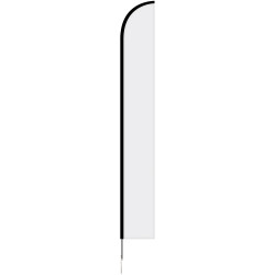 15' Single Reverse Portable Half Drop Banner w/Hardware Set