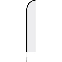 12' Double Sided Portable Half Drop Banner w/ Hardware Set