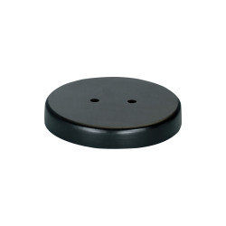 2 Hole Black Wood Flag Base