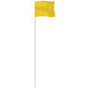 Yellow 4" x 5" Marker Flag on a 21" Wire