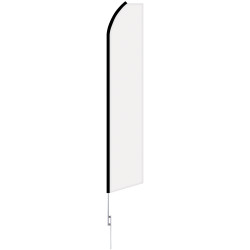 48 - Hour 12' Digitally Printed Custom Swooper Banner w/ 15' Swooper Pole