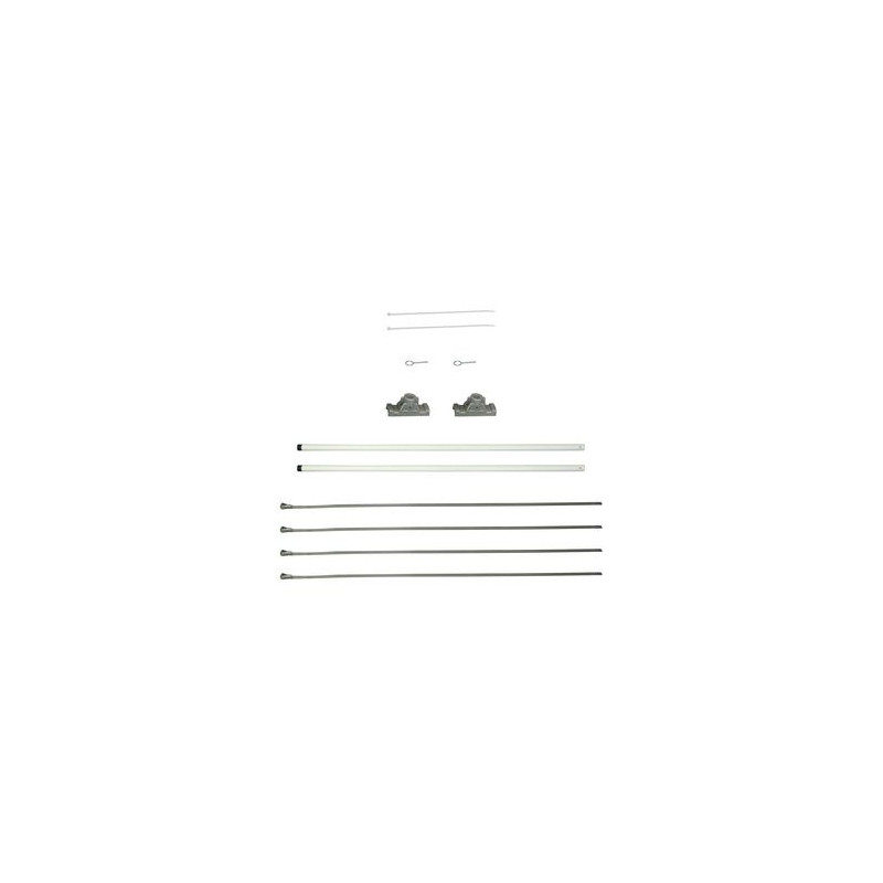 30" Single Economy Fiberglass Mounting Sets for Ave. Banners