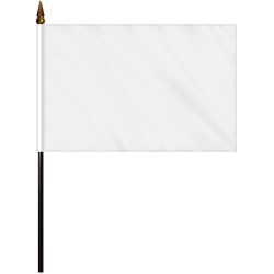 8"x 12" Single Reverse Polyester Stick Flags