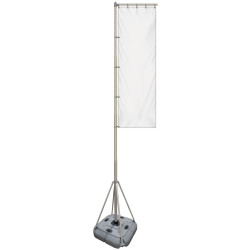 10' Giant Flagpole Kit Double Sided