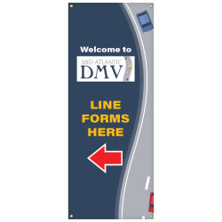 60" x 24" X-Banner Replacement Banner (Polyester Banner Only)