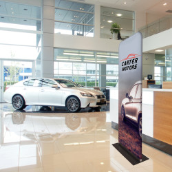 In use at a car dealership