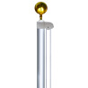25' Residential Aluminum Poles Set Without Flag