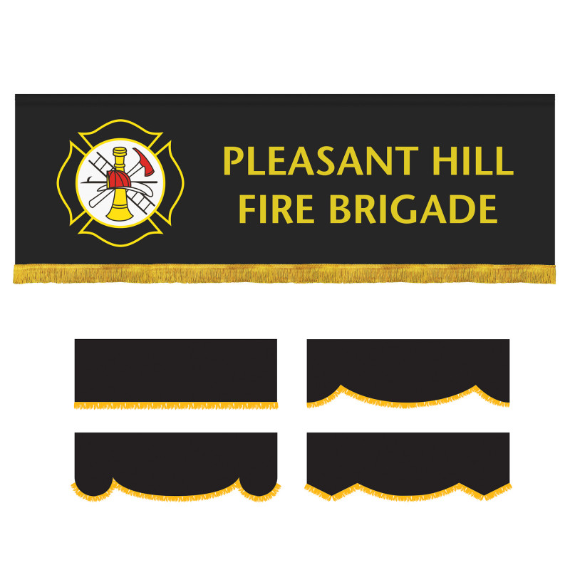 2.5' x 8' Parade Lead Banner with Fringe