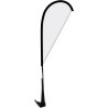 Double Sided Portable Teardrop Car Flag - Non-Adjustable Base