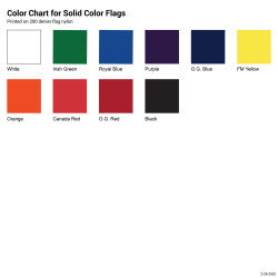 12" x 18" Solid Color Flags with Heading & Grommets