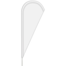 3' x 8' Custom Single Reverse Teardrop Flag