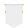 22" x 30" Podium Banner, V Cut/ No Fringe