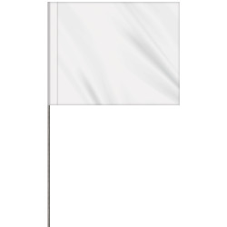 1-Color 4" x 5" Custom Vinyl Marking Flag with 21" Wire