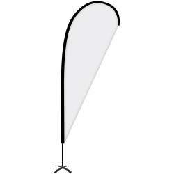 8' Portable Single Reverse Teardrop Kit w/Cross Base