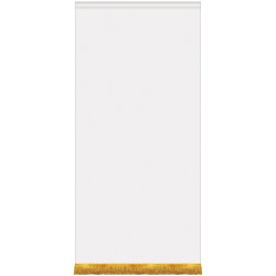 36" x 72" Premium Gonfalon Straight Cut with Fringe