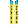 15' Double Sided Portable Half Drop Banner w/ Hardware Set