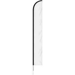 15' Double Sided Portable Half Drop Banner w/ Hardware Set