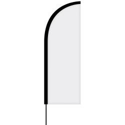 6' Single Reverse Custom Portable Half Drop Banners