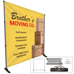 Full custom full color 8' back drop