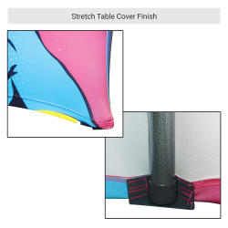 Close up of table cover bottom