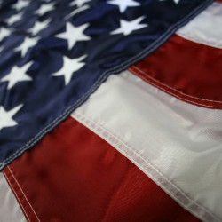 2.5' x 4' U.S. Nylon Flag with Pole Sleeve