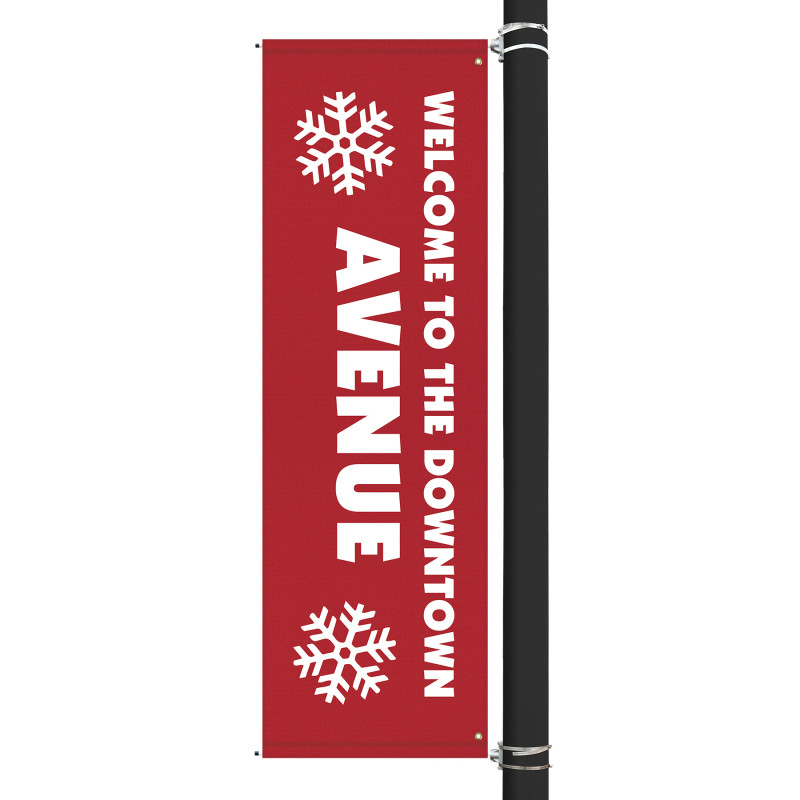 96" x 30" Custom Sunbrella™ Avenue Banner-1 Color Imprint