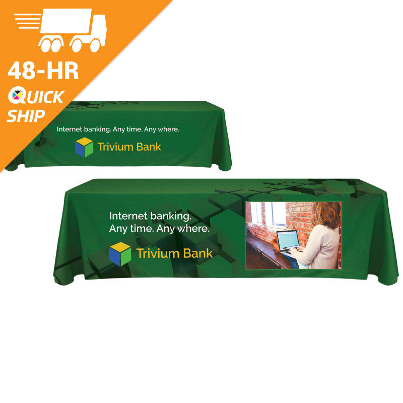 48 - Hour 8' Custom Throw Style Table Cover