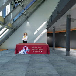 In use at a trade show