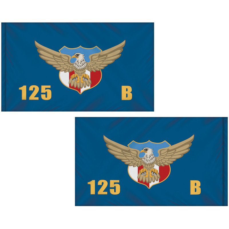 3' x 5' Double Sided Embroidered Flag with Pole Sleeve