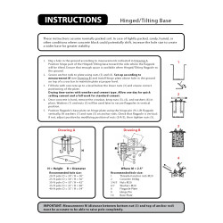 30' White Fiberglass Flagpole External Halyard - Hinged Base