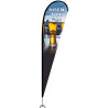 15' Portable Single Reverse Teardrop Kit w/Cross Base