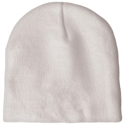 Knit Beanie with No Pom and No Cuff (No Logo)