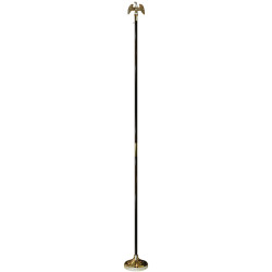 9' x 1-1/4" Flagpole Mounting Set w/Gold Eagle Top Ornament