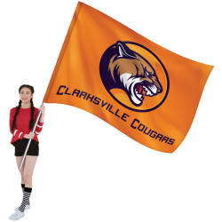 6' x 8' Knit Poly Single Reverse School Spirit Flag